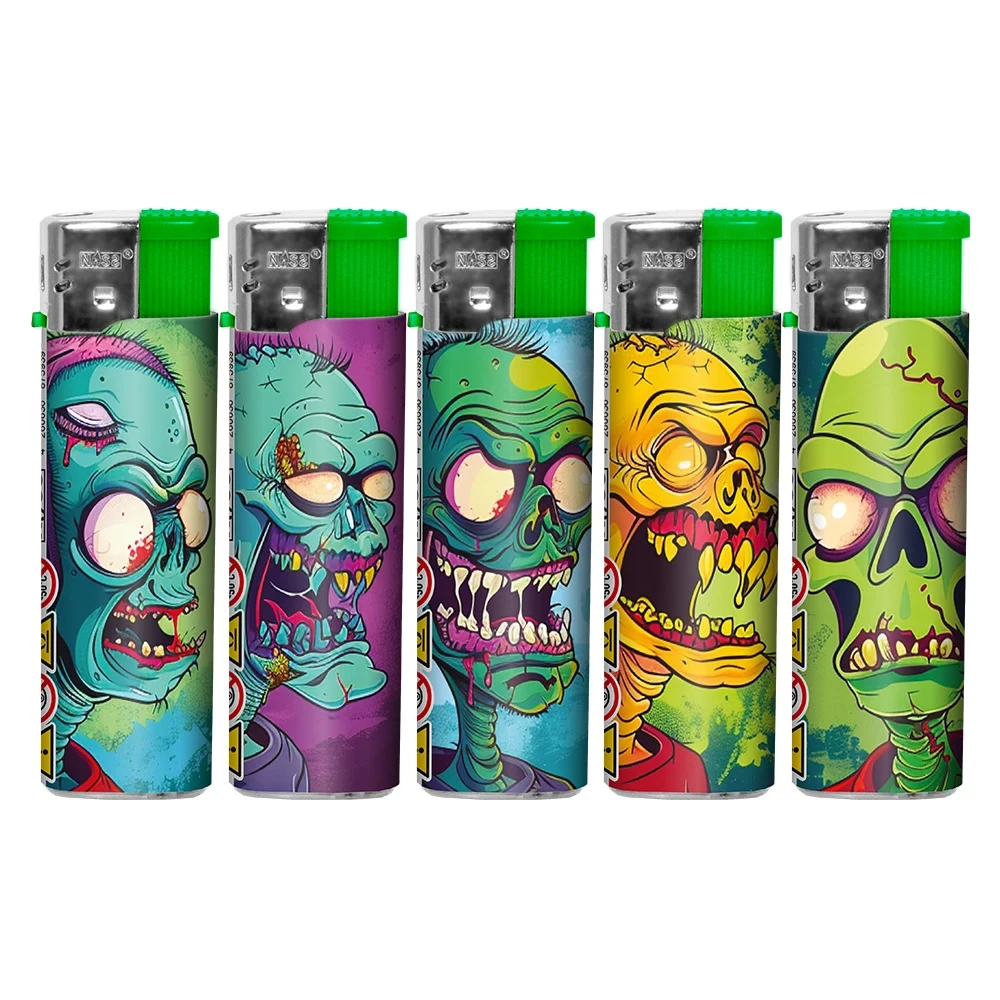 Briquets électroniques rechargeables Wild Zombie - Boite de 50 – Image 2