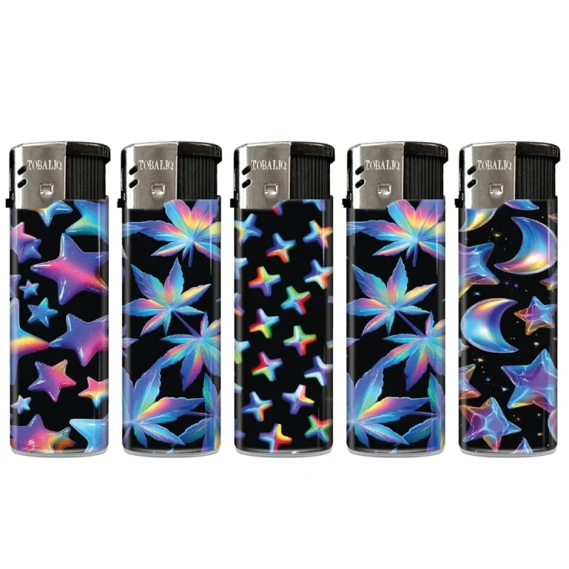 Lot de 5 Briquets électroniques rechargeables Dream Glow Motiv