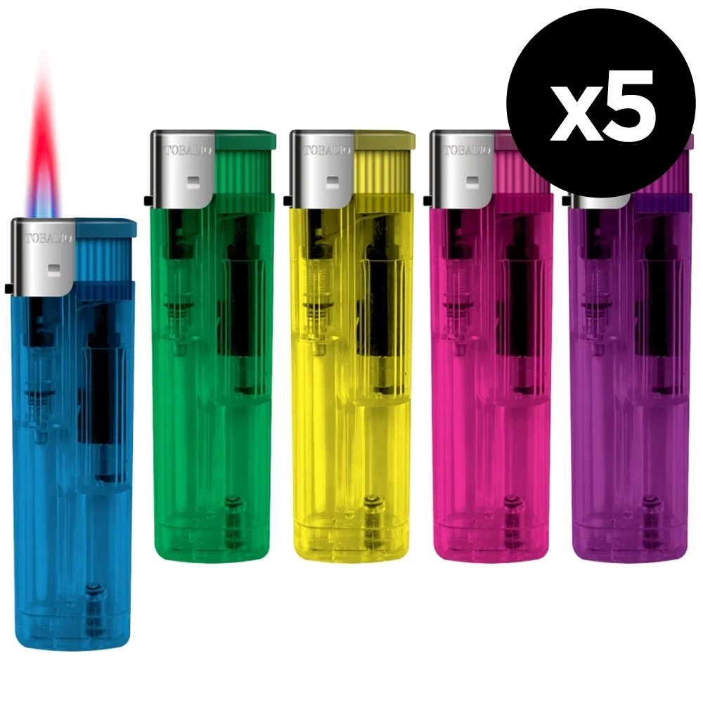 Briquet tempête Turbo Rio rechargeable - Lot de 5