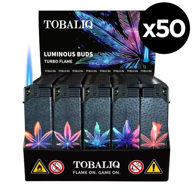Briquets tempête rechargeables Luminous Buds 3D – Boite de 50