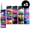 Lot de 5 Briquets tempête rechargeables 3D Blunt Kisses