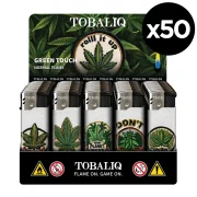 Boite de 50 briquets rechargeables en gaz - allumage électronique