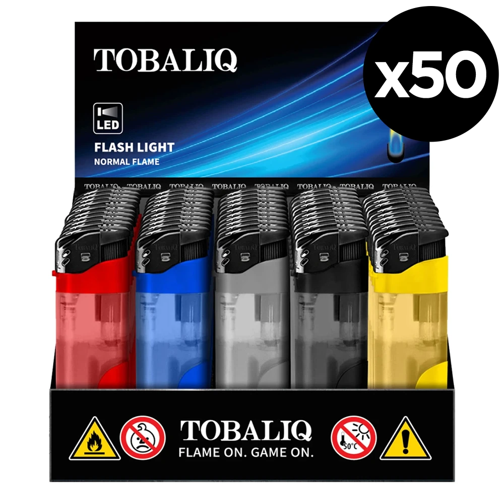 Briquet électronique rechargeable avec lumière Led x50 – Image 2