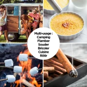 briquet chalumeau flamme bleue puissante pour un usage intérieur ou extérieur.