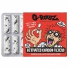 Grollz filtres charbon actif Red - Boite de 10 filtres anti nicotine et goudron avec bouchon en céramique