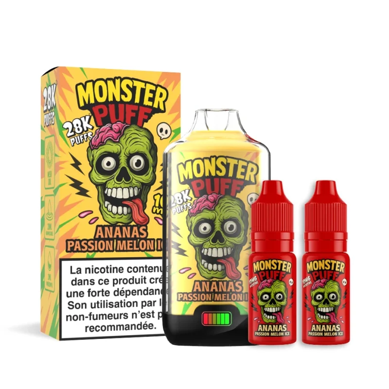 Monster 28K Puff Ananas Passion melon