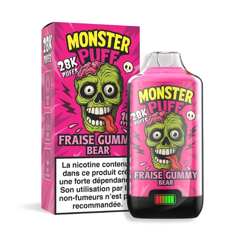 Puff Monster 28K 2% Strawberry Gummy Bear