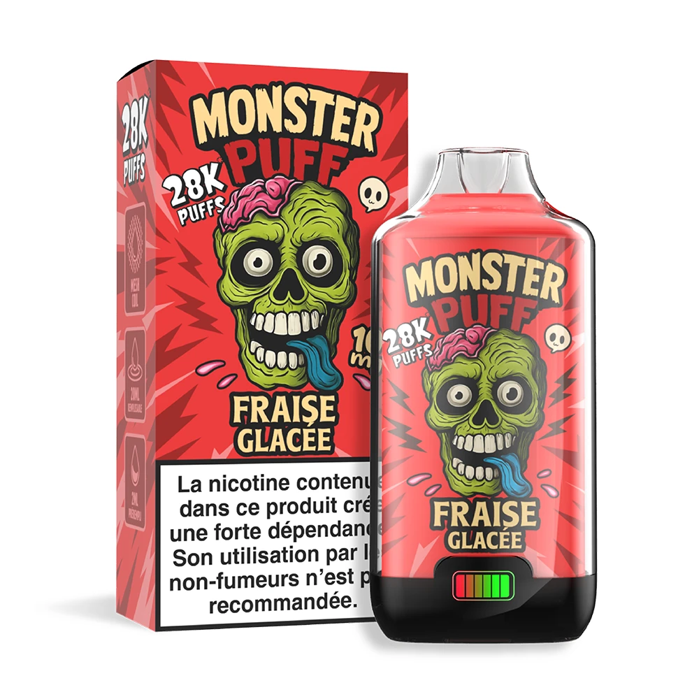 Puff fraise glacée 28K MONSTER