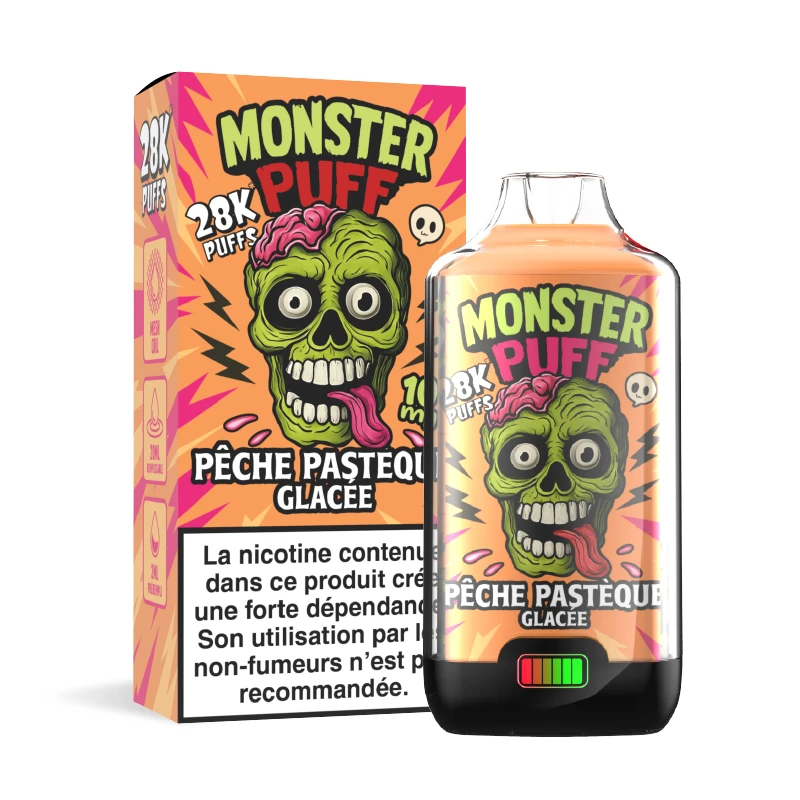 Puff Monster 28K 2% Pêche Pastèque ice