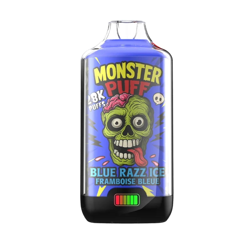 Monster Puff 28K Blue Razz Ice