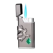 Briquet flamme tempete bleue design original gangsta panda