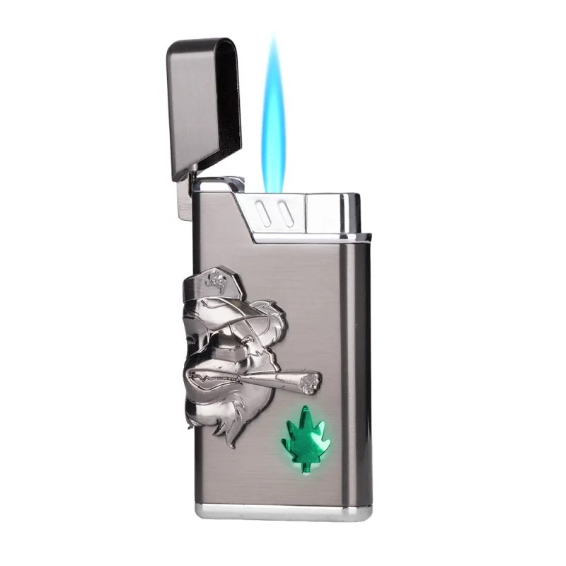 Briquet flamme tempete bleue design original gangsta panda