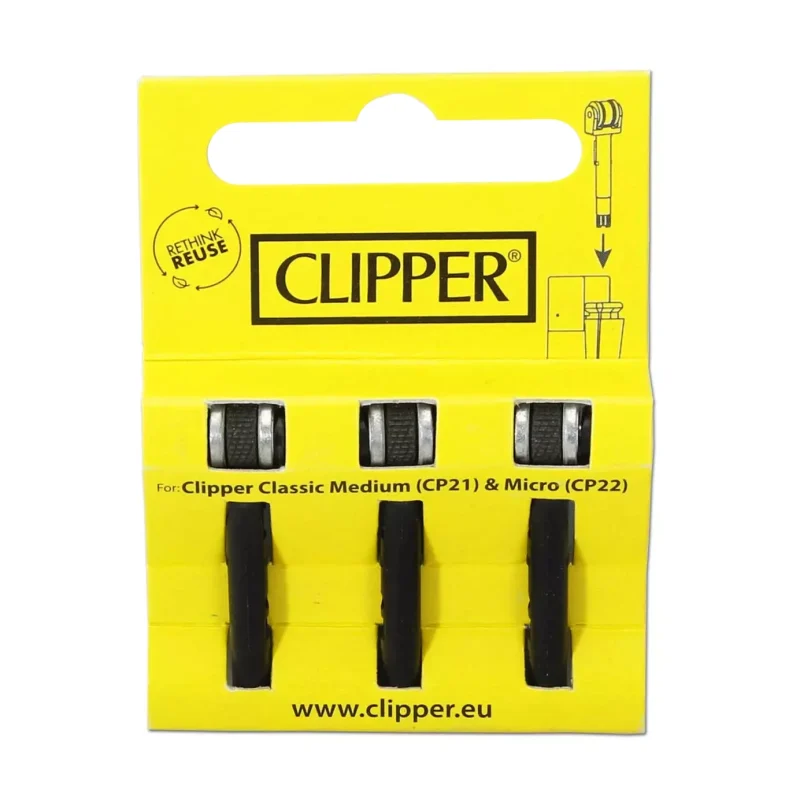 Lot de 3 pierres de remplacement pour briquet Clipper® Micro (CP22) et Medium (CP21)