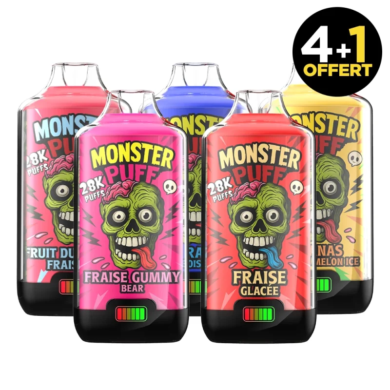Puff 28K Monster - Pack économique 4+1 Offerte