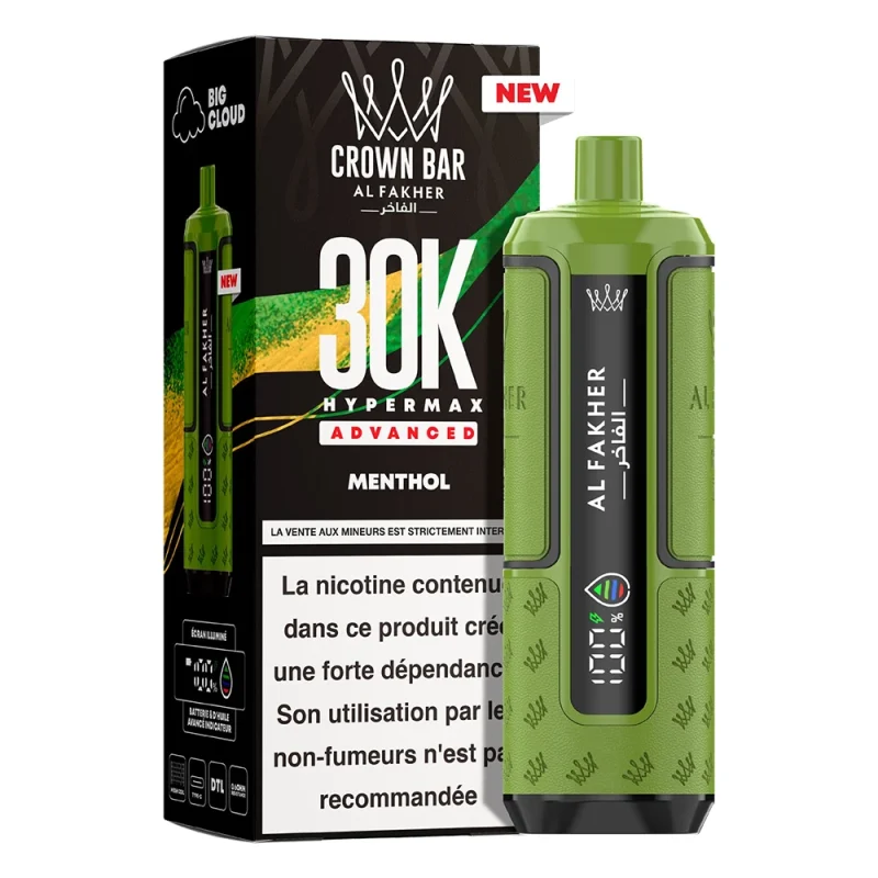 Puff Al Fakher 30K HyperMax Crown Bar - Menthol