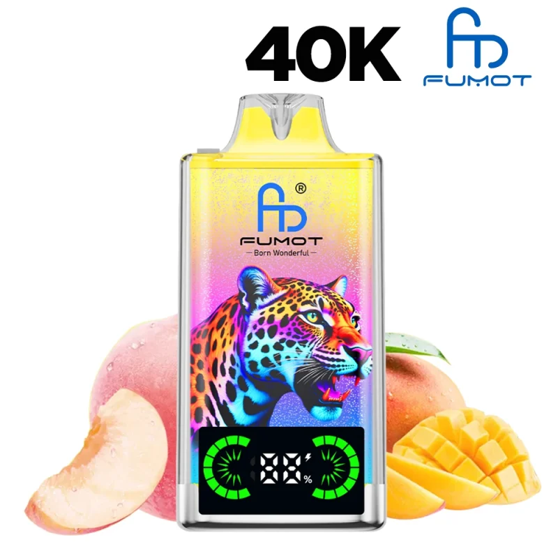 Puff fumot leopard 40K Peach Mango