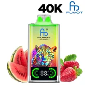 Puff 40K FUmot Leopard strawberry watermelon - puff 40000 bouffées rechargeable design leopard par fumot - goût fraise pasteque