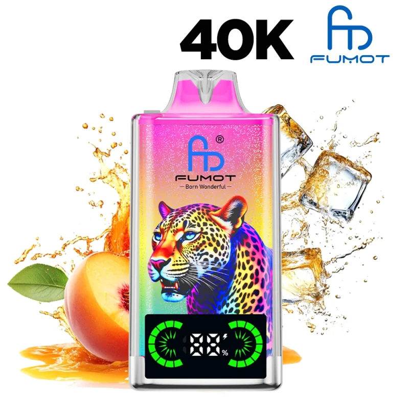 Puff fumot leopard 40K goût Summer peach