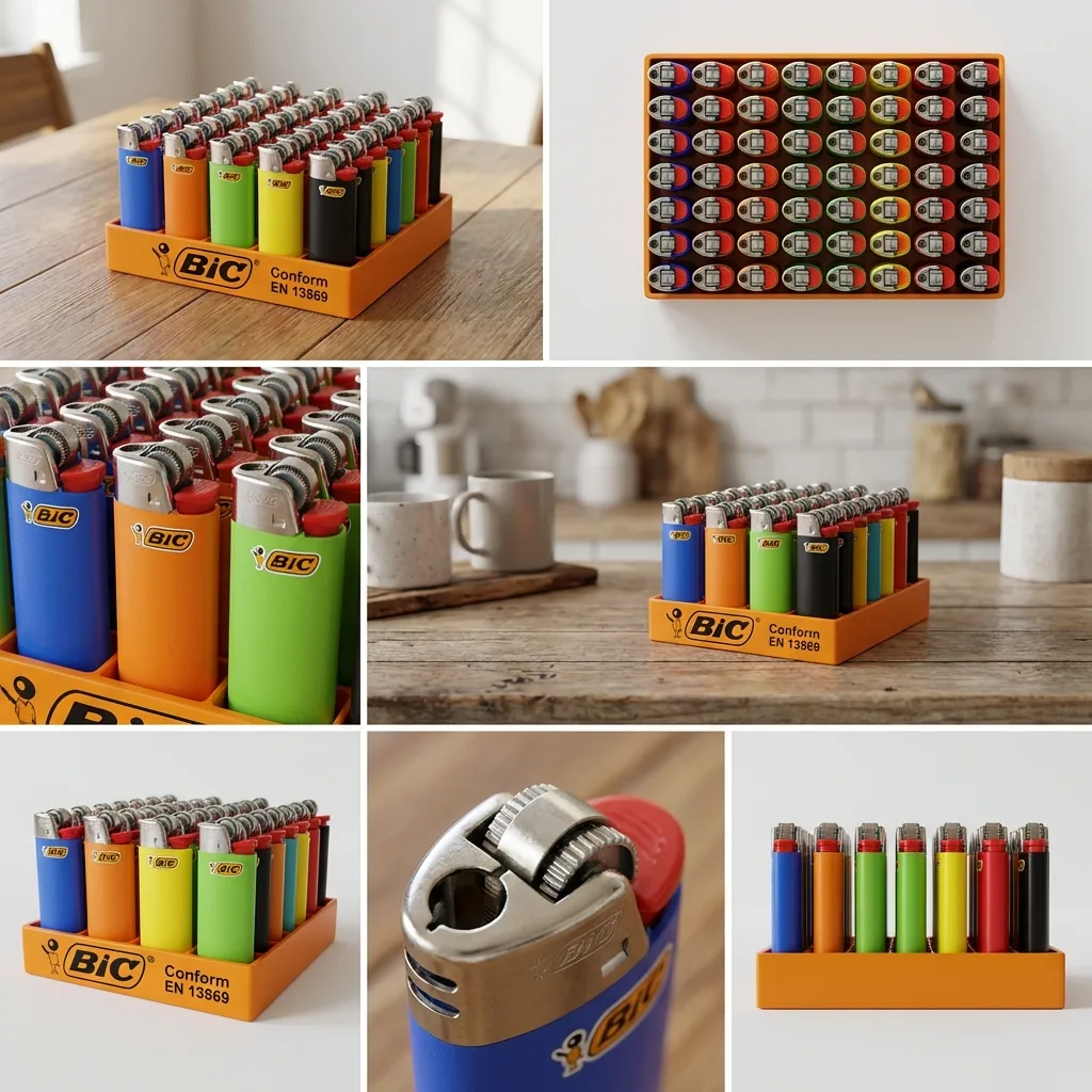 Briquet Bic mini standard coloré x50 – Image 2