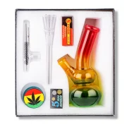 Coffret cadeau fumeur - avec bang pipe et grinder