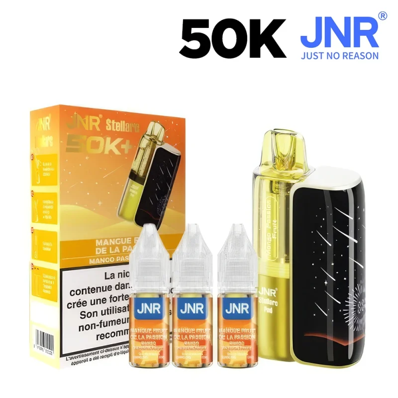 Puff rechargeable JNR 50 000 bouffées - Mangue et fruit de la passion