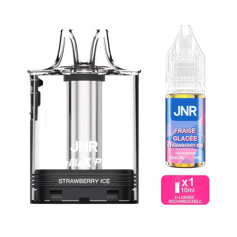 Pod JN Gorilla Strawberry Ice - cartouche 15 ml + 1 fiole eliquide 10 ml JNR