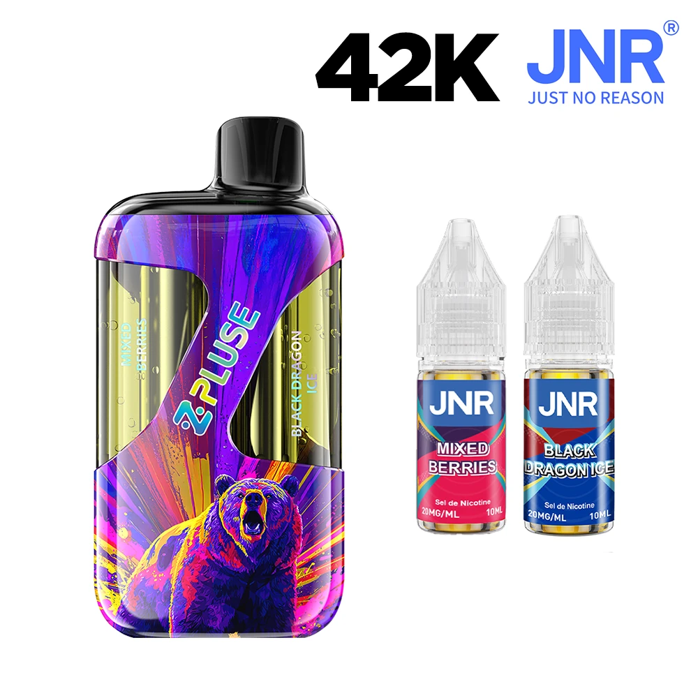 Puff Double goût JNR ZPluse 42K - Mixed Berries + Black Dragon Ice