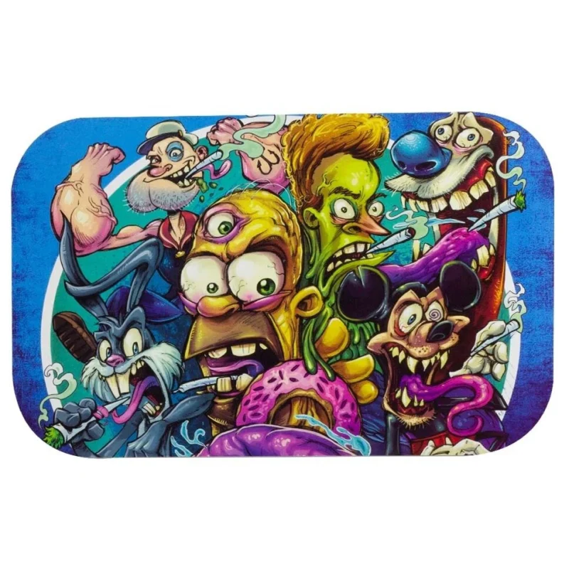 couvercle aimanté original et stylé pour protéger le contenu de votre plateau à rouler.