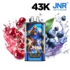 Puff JNR Gorilla 43K Blueberry Cherry Cranberry vue frontale, 43 000 bouffées, rechargeable USB-C