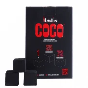 Charbon chicha Coco Aladin 25 mm - charbon naturel en cube