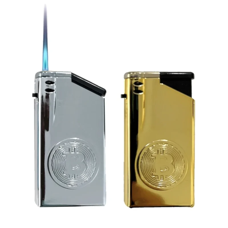 lot de 5 briquets flamme tempete puissante - rechargeables en gaz - allumage électroniques - mix coloris argent et doré