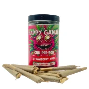 Cônes pré roulés CBD Strawberry Kush - 25 pré rolls de 109 mm