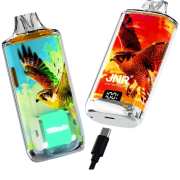 Nexus JNR - Puff rechargeable USB-C avec écran led de controle niveau de batterie et e-liquide.