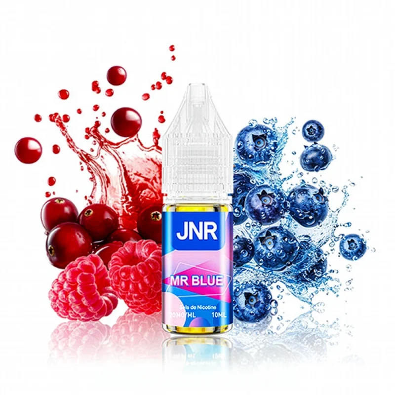e liquide jnr mr blue - 10 ml - avec nicotine - recharge pour puff jnr