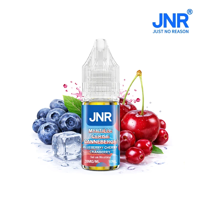 E liquide JNR 10 ml Myrtille Cerise Canneberge