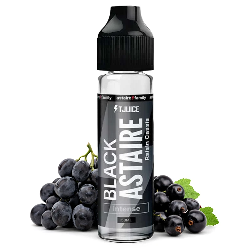 Black Astaire - Le e-liquide intense et gourmand signé TJuice - flacon 50 ml prêt à booster - sans nicotine