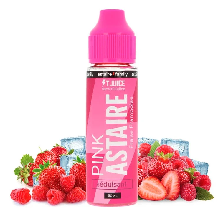 Pink Astaire 50 ml - E-liquide fruité et frais signé T-Juice - Sans nicotine