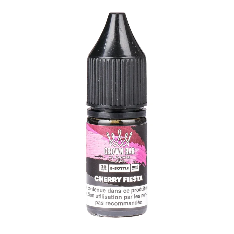 E-liquide Cherry Fiesta Al Fakher – 10 ml – 20mg nicotine - recharge liquide cigarette electronique au gout intense et sucré de cerise.