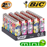 DISPLAY 50 BRIQUETS BIC MINI - GLITCH ROBOTS
