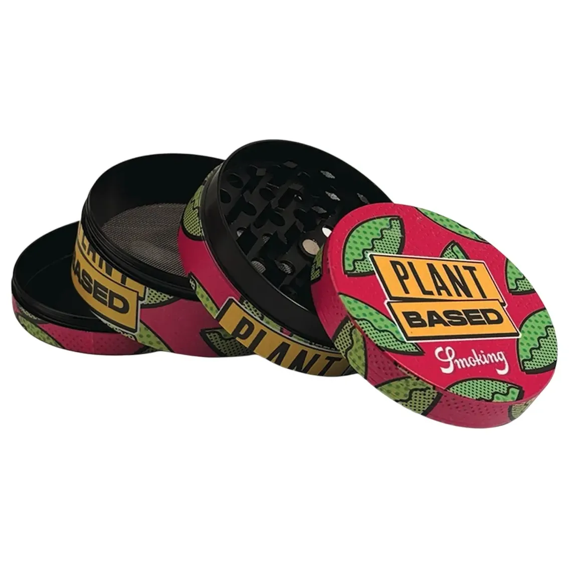 grinder en métal composé de 4 parties avec filtre polinator