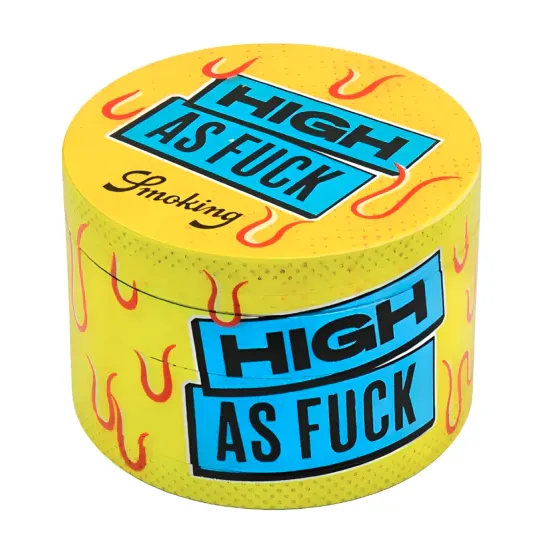 Grinder métal 4 parties Smoking XL High As Fuck - 60 mm