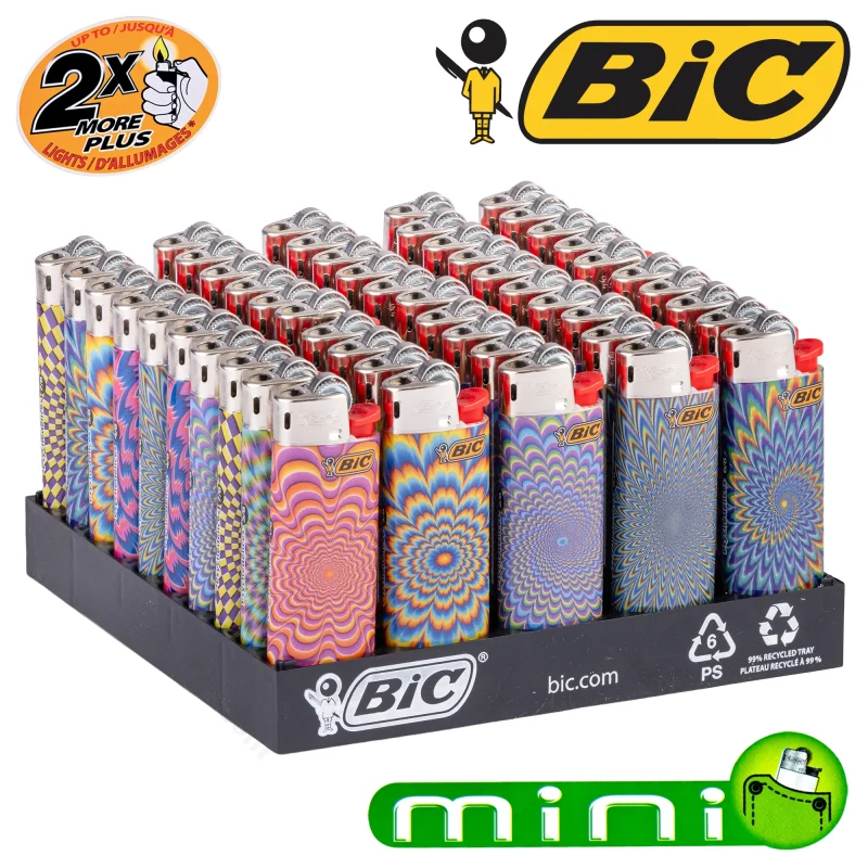 Boîte de 50 briquets BIC Mini "Psychedelic"
