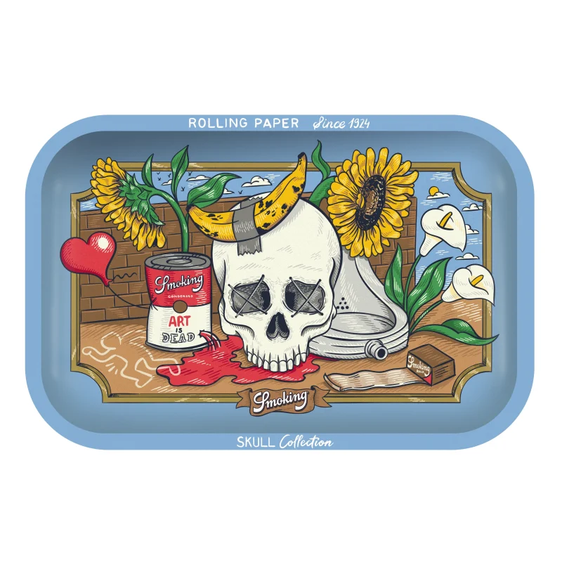 Plateau en métal Smoking Tray Art Is Dead