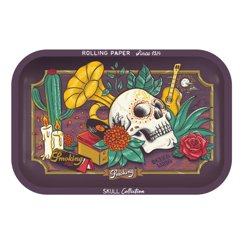 Plateau à rouler métal Smoking - Mexico Lindo