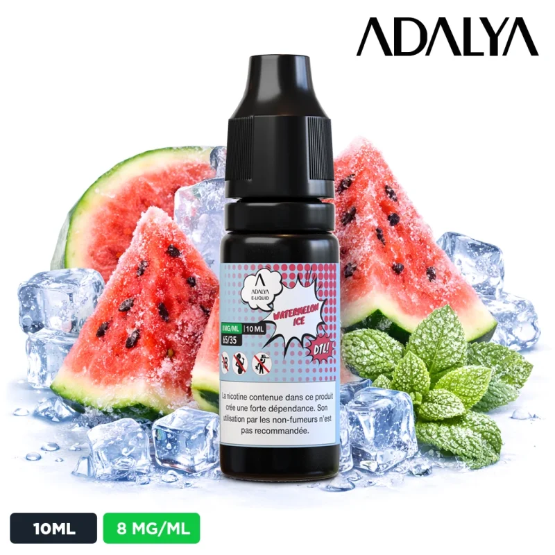 E-liquide Adalya 65/35 – 8mg de nicotine - Watermelon ice