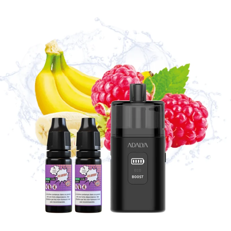 Adalya Myvo 30K Mi Amor - puff rechargeable gout fruité - livré avec 2 flacons de eliquide adalya mi amor