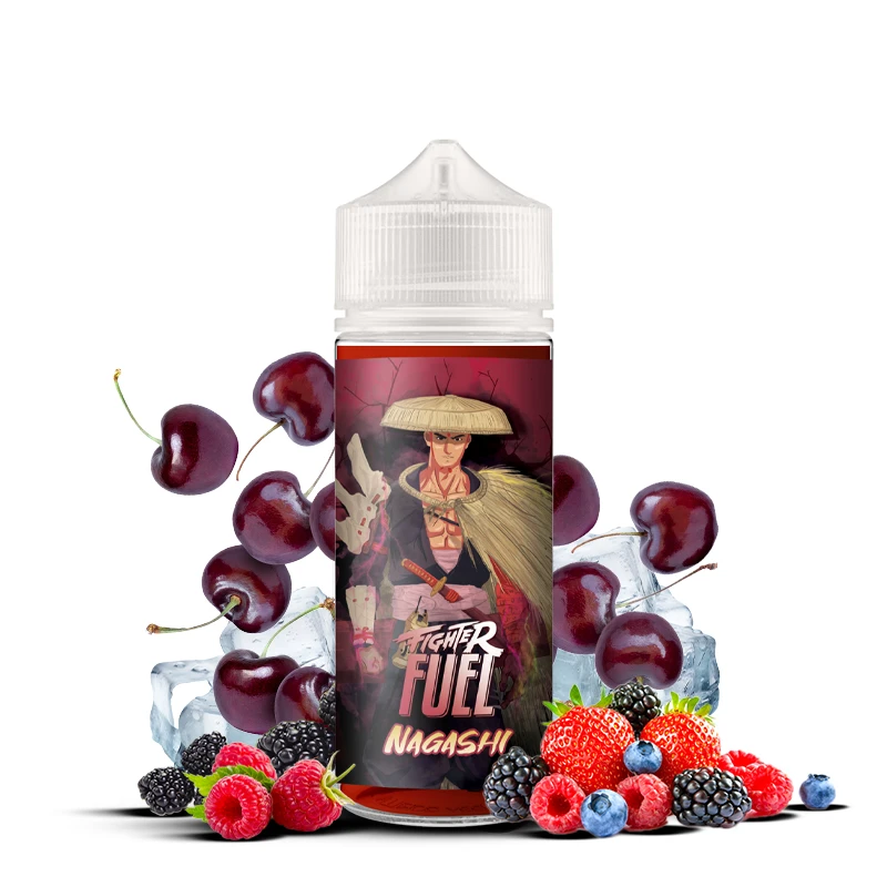 Fighter Fuel Nagashi - Eliquide goût Cerise et fruits rouges frais, prêt à booster