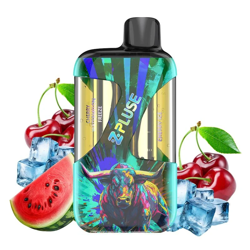 puff double gout - deux réservoir - e liquide fourni JNR - cerise et cerise pastèque