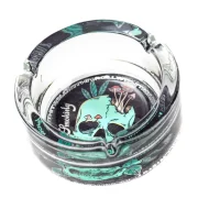 cendrier avec fond décoré tête de mort