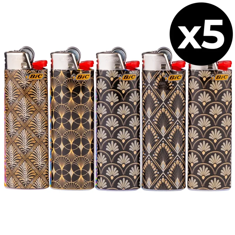Pack de 5 briquets BIC Maxi Silver ART
